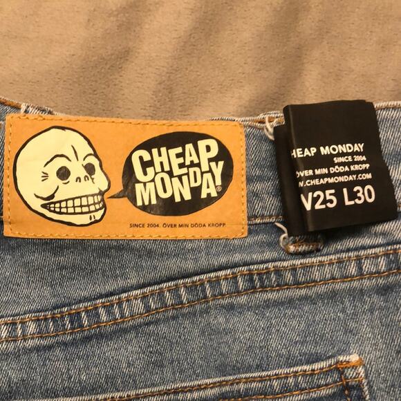 Cheap Monday Blue Denim Skinny Jeans W25 L30 - Picture 4 of 8